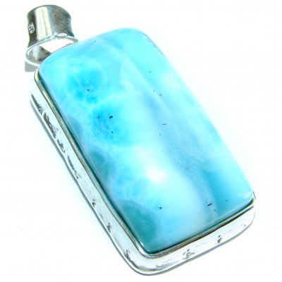 Great quality authentic Larimar .925 Sterling Silver handmade pendant