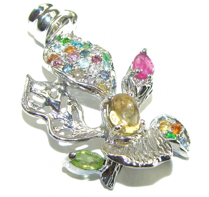 Real Beauty Citrine .925 Sterling Silver handcrafted Pendant