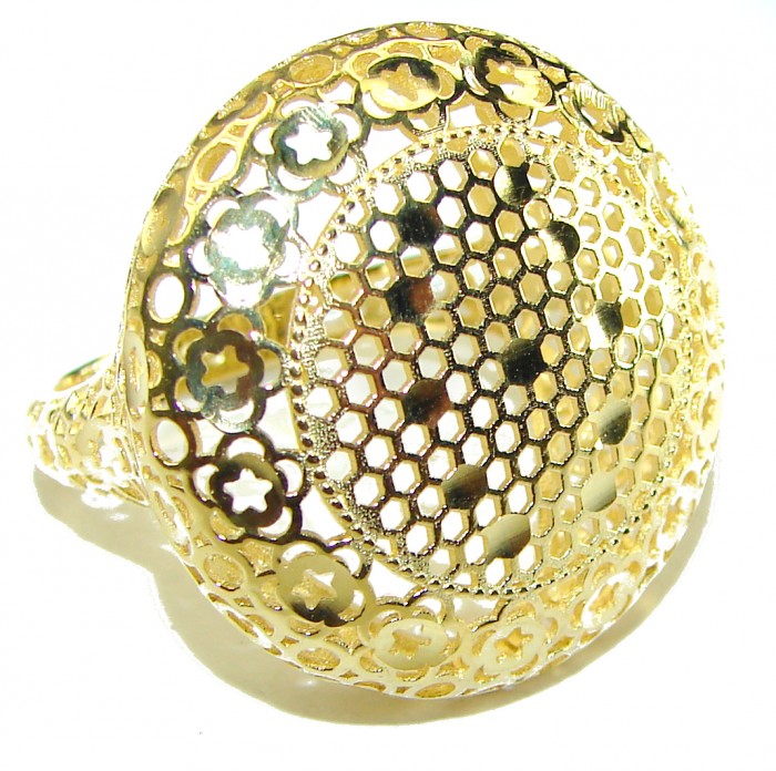 Adeline 14k Gold over .925 Sterling Silver ring s. 9 1/4