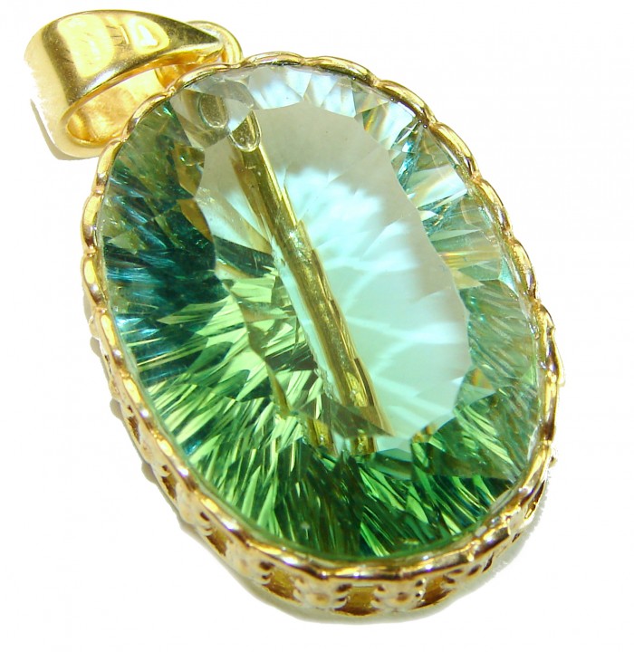 Green Ivy Green Amethyst - Prasolite .925 Sterling Silver handcrafted pendant