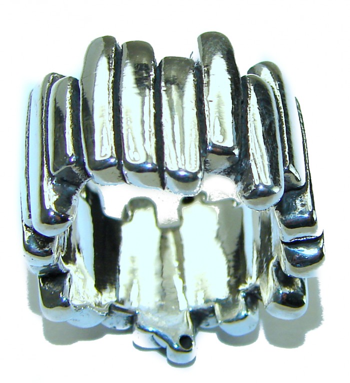 Natural Beauty Italy Made Silver Sterling Silver ring s. 6 1/4
