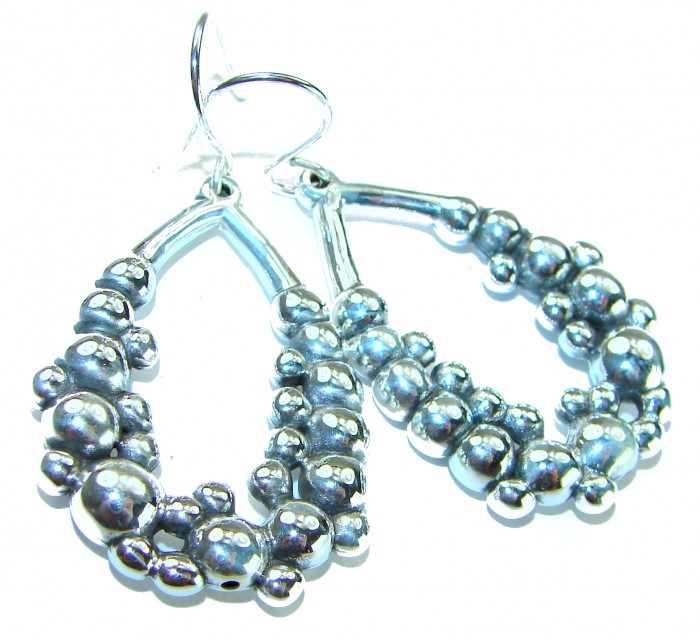 Fancy .925 Sterling Silver Italy made Earrings