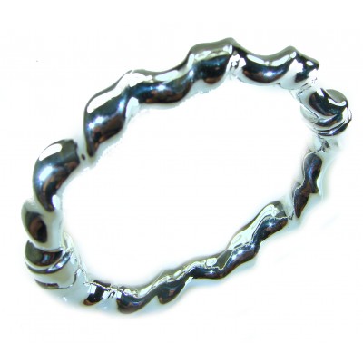 Fancy .925 Sterling Silver handcrafted Statement Italy made Bracelet