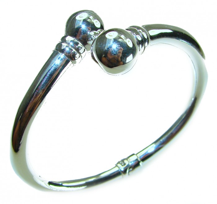 Fancy .925 Sterling Silver handcrafted Statement Italy made Bracelet / Cuff