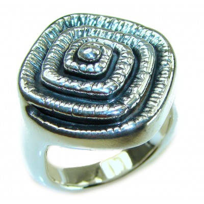 Natural Beauty Italy Made Silver Sterling Silver ring s. 8
