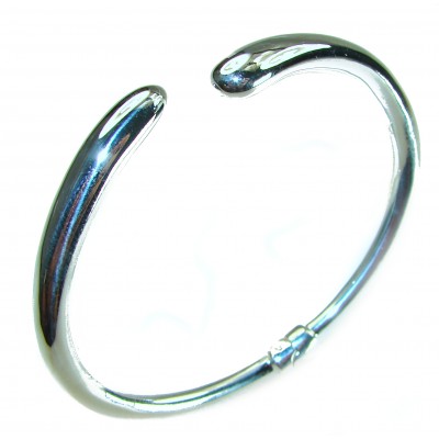 Fancy .925 Sterling Silver handcrafted Statement Italy made Bracelet / Cuff