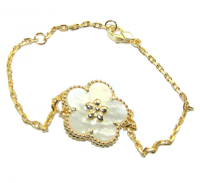 Fantastic Blister Pearl 14K Gold over .925 Silver handmade Bracelet