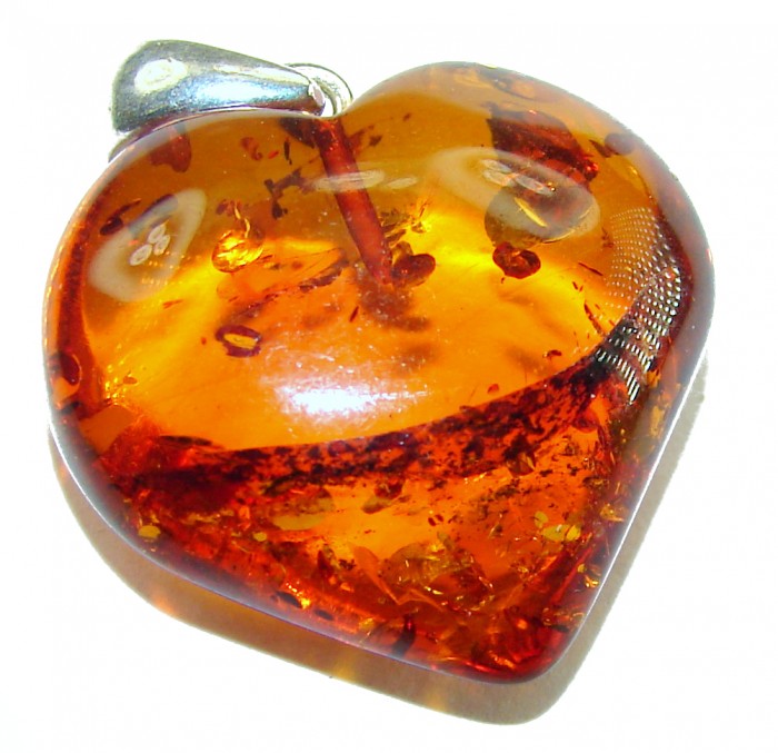 Mom's Love amazing quality Baltic Amber .925 Sterling Silver handmade pendant