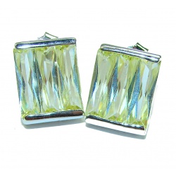 Cubic Zirconia .925 Sterling Silver handmade earrings