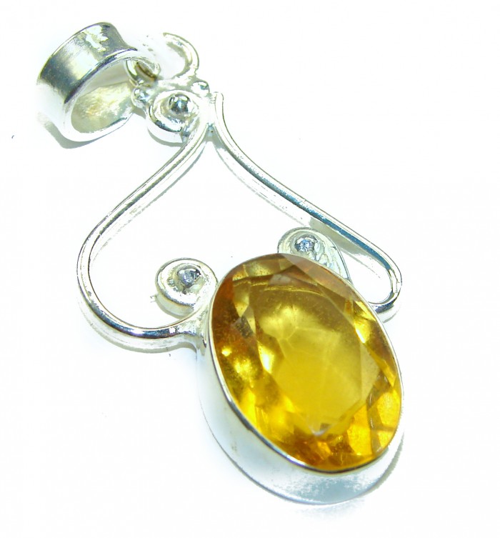 Real Beauty Citrine .925 Sterling Silver handcrafted Pendant