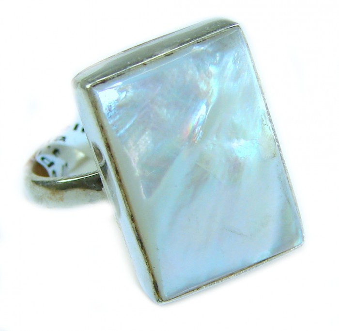 Blister Pearl .925 Sterling Silver brilliantly handcrafted ring s. 8