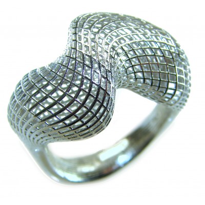Eternity Bali made .925 Sterling Silver ring size 7 1/2