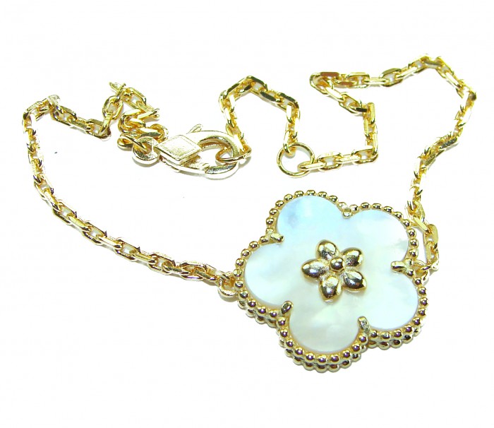 Fantastic Blister Pearl 14K Gold over .925 Silver handmade Bracelet