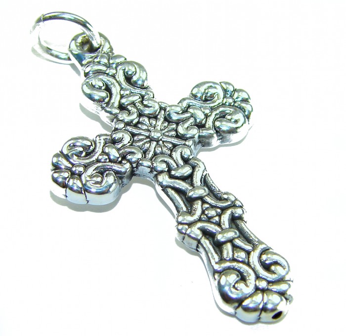 Holy Cross the best quality .925 Sterling Silver Bali made Pendant