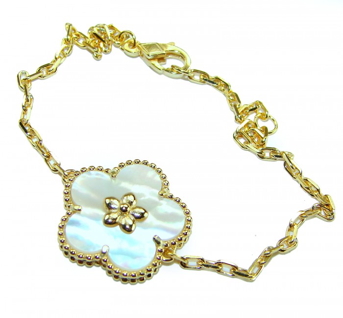 Fantastic Blister Pearl 14K Gold over .925 Silver handmade Bracelet