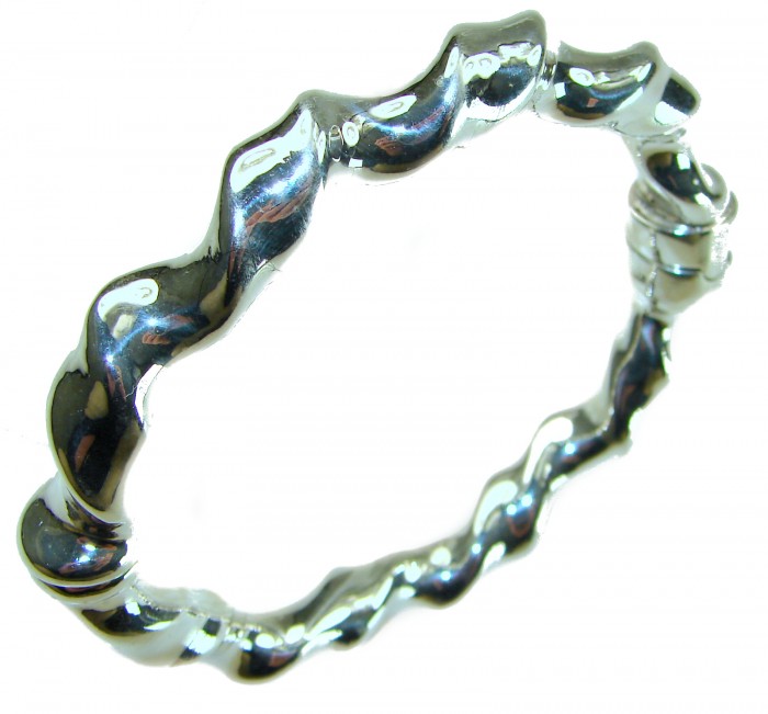 Fancy .925 Sterling Silver handcrafted Statement Italy made Bracelet