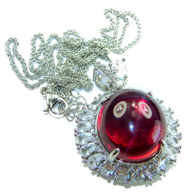 Magic Star 22.2 carat Star Ruby .925 Sterling Silver .925 Sterling Silver Statement Necklace