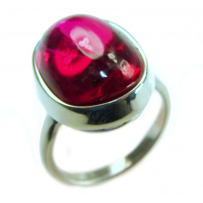 Bella Rosa Genuine 10.5 CARAT Star Ruby .925 Sterling Silver Large Statement Ring size 7 1/4