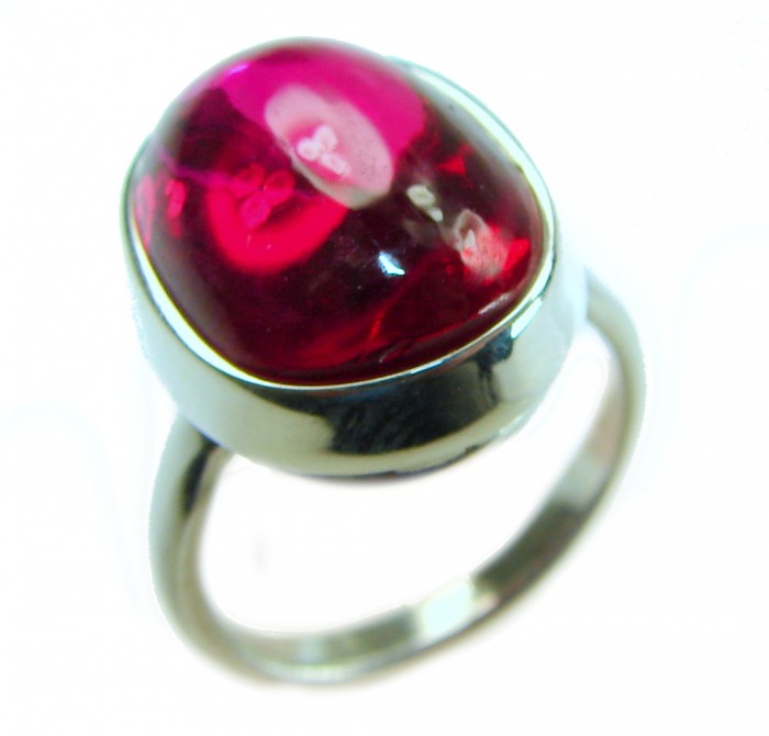 Bella Rosa Genuine 10.5 CARAT Star Ruby .925 Sterling Silver Large Statement Ring size 7 1/4