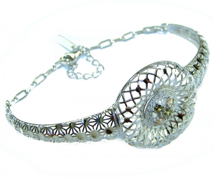 Casablanca - authentic 3.2 carat Tourmaline .925 Sterling Silver Bracelet