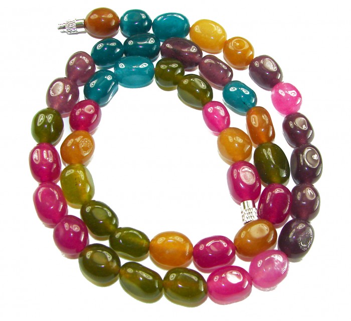 Infinity authentic 79.5 carat Brazilian Tourmaline .925 Sterling Silver handcrafted necklace