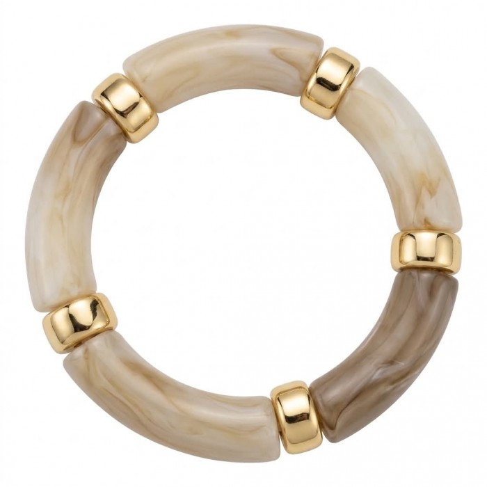 Modern Design Precious Natural Raisin Golden stretch bracelet