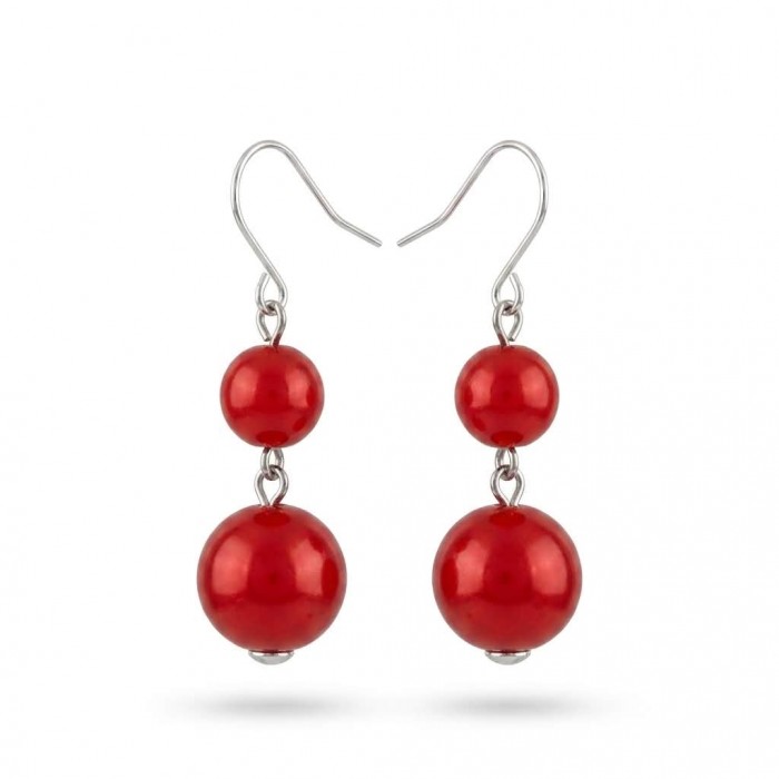 Summer Sublime natural Red handmade FASHION earrings