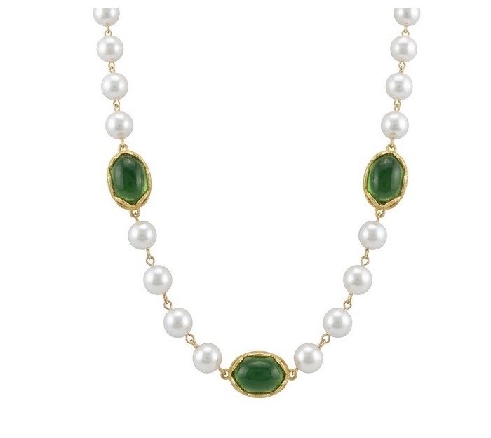 Incredible 48 inches long Freshwater Pearl 10K Gold over .925 Sterling Silver handmade Necklace