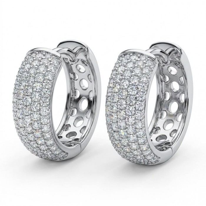 Stella Natural 6.2 carat White Topaz Silver handcrafted earrings