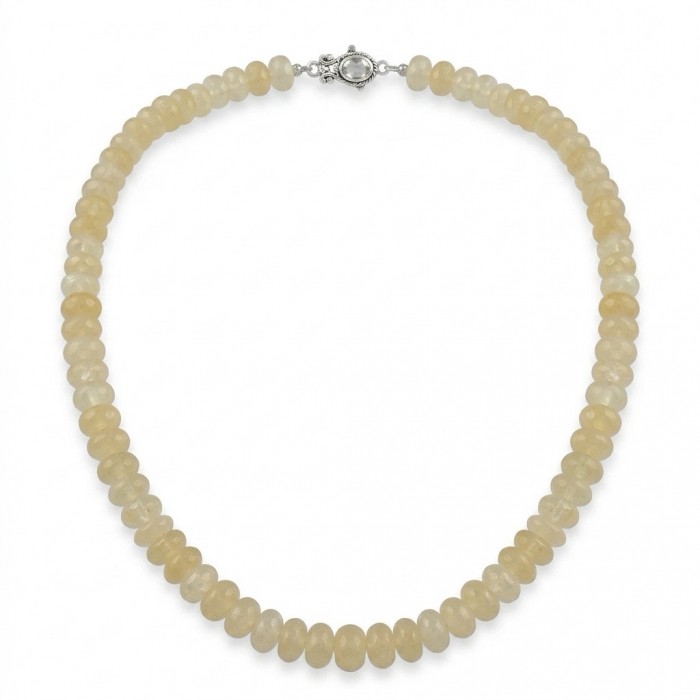 One of the kind - Heavy - Nature inspired Himalayan Golden Rutilated Quartz Sterling Silver handmade necklace