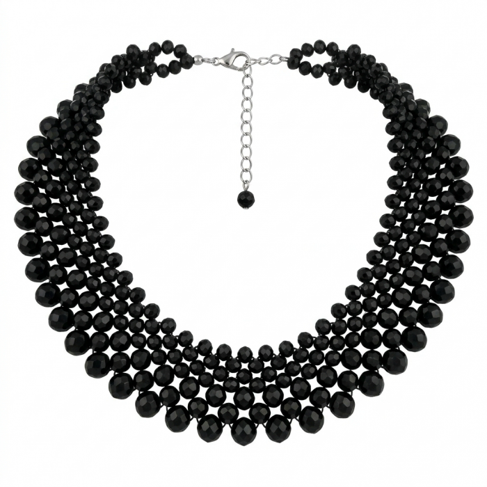 Rachel 250 carat Authentic Onyx .925 Sterling Silver handmade Necklace