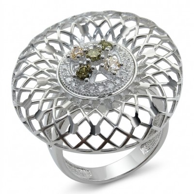 Casablanca - authentic 2.2 carat Tourmaline .925 Sterling Silver brilliantly handcrafted ring s. 7