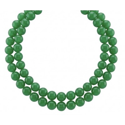 One of the kind Green Jade Sterling Silver necklace