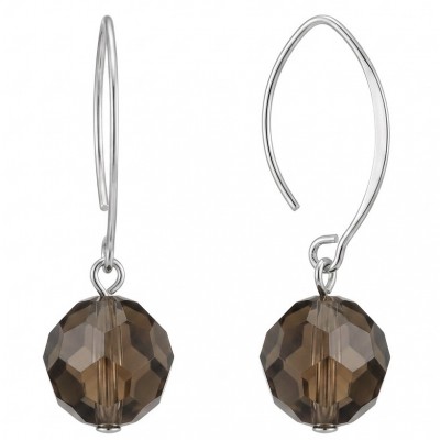 Luxurious Style Smoky Topaz .925 Sterling Silver handmade Earrings