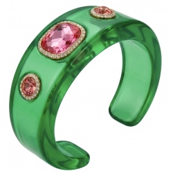 Candy Store - Modern Design Natural Green Raisin Pink Topaz .925 Sterling Silver bracelet