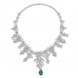 Giovanna - Authentic 4.4 carat COLOMBIAN EMERALD .925 Sterling Silver handcrafted necklace