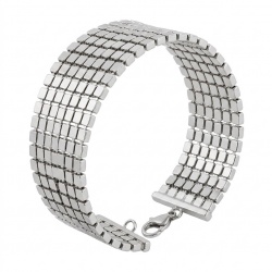 Renewal - Byzantine design Silver handcrafted Bracelet