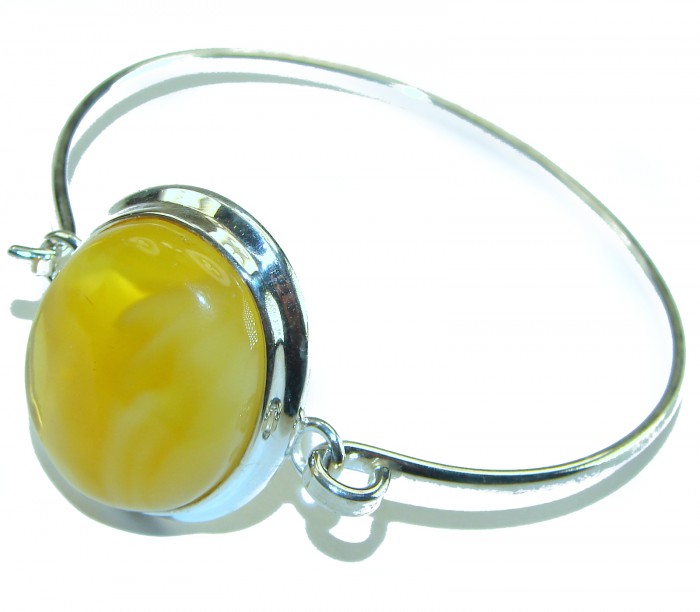 Excellent Baltic Amber .925 Sterling Silver entirely handcrafted Bracelet - photo 1
