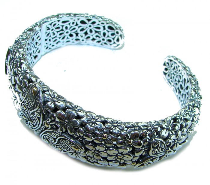 Spectacular - Large Heave Butterfly Bali Made .925 Sterling Silver handcrafted Bracelet / Cuff - photo 1