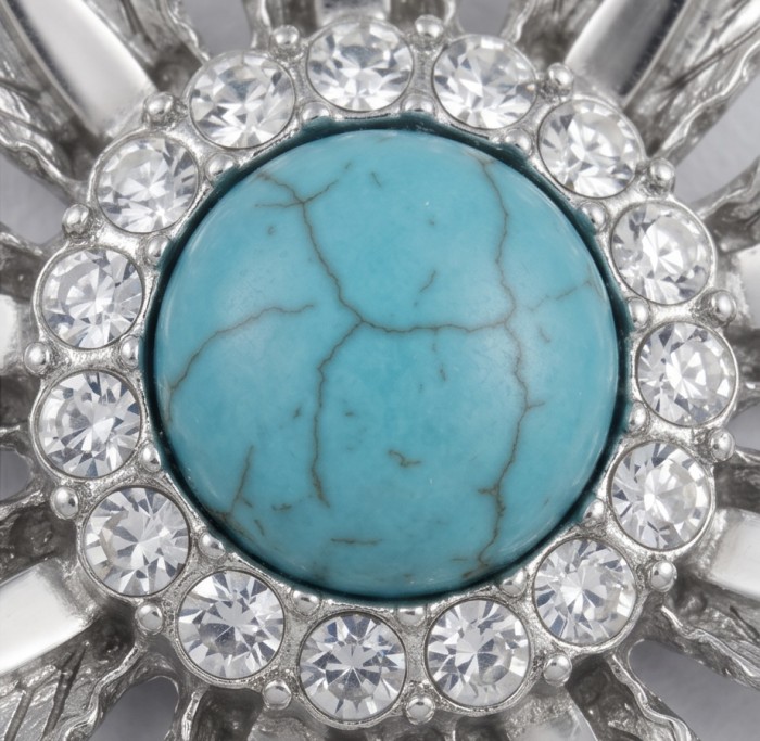 Exquisite Beauty Turquoise .925 Sterling Silver handmade Pendant - photo 3