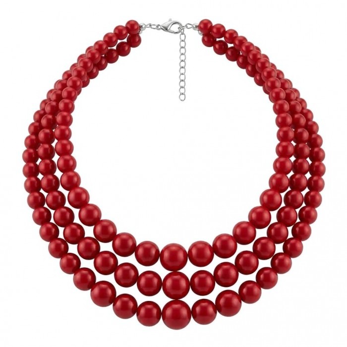 Summer Sublime natural Red handmade FASHION Necklace - photo 1