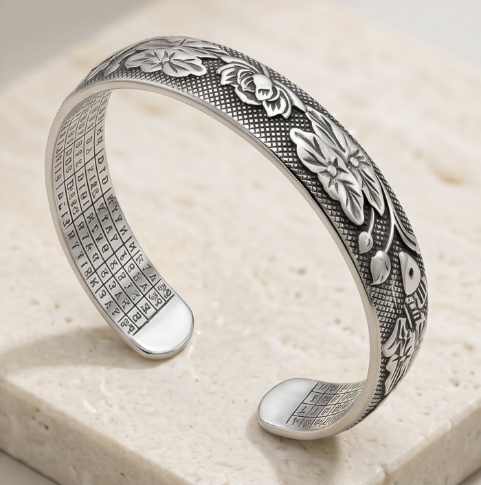 By the lake Silver Waves Vintage style Luxurious fashion Bracelet - photo 4