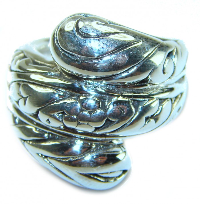 Natural Beauty Italy Made Silver Sterling Silver ring s. 6 - photo 2