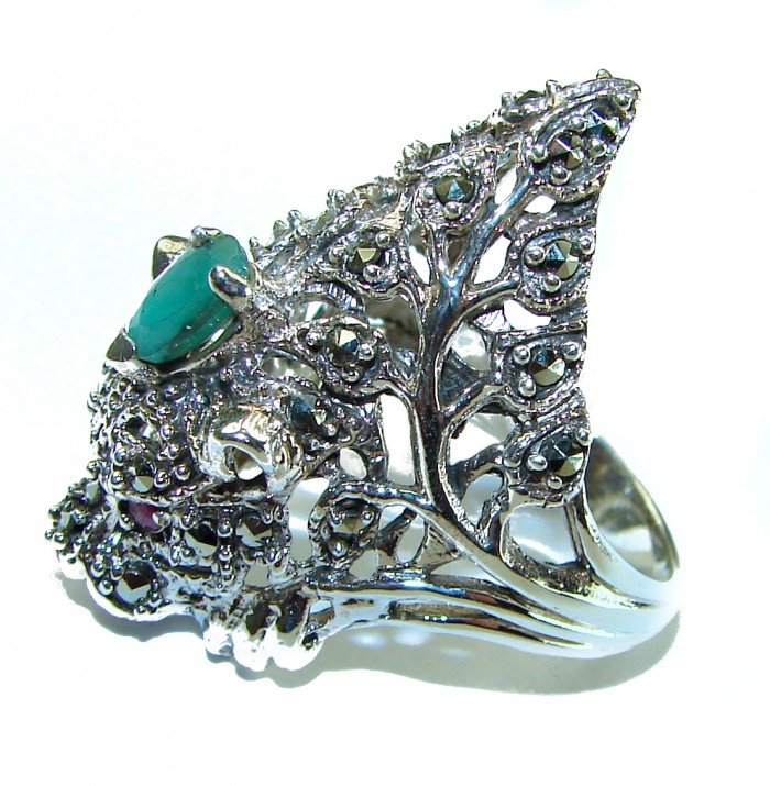 Vintage Design Swiss Blue Topaz .925 Sterling Silver handcrafted Pendant & Brooch - photo 4