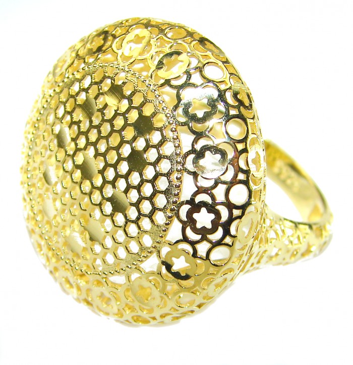 Adeline 14k Gold over .925 Sterling Silver ring s. 9 1/4 - photo 1