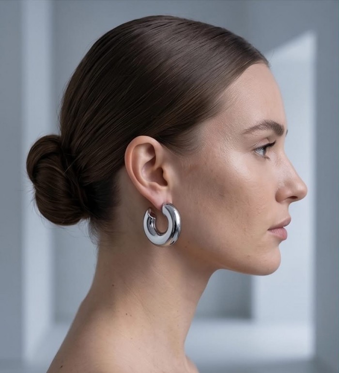 Modern Concept handmade silver earrings - photo 1