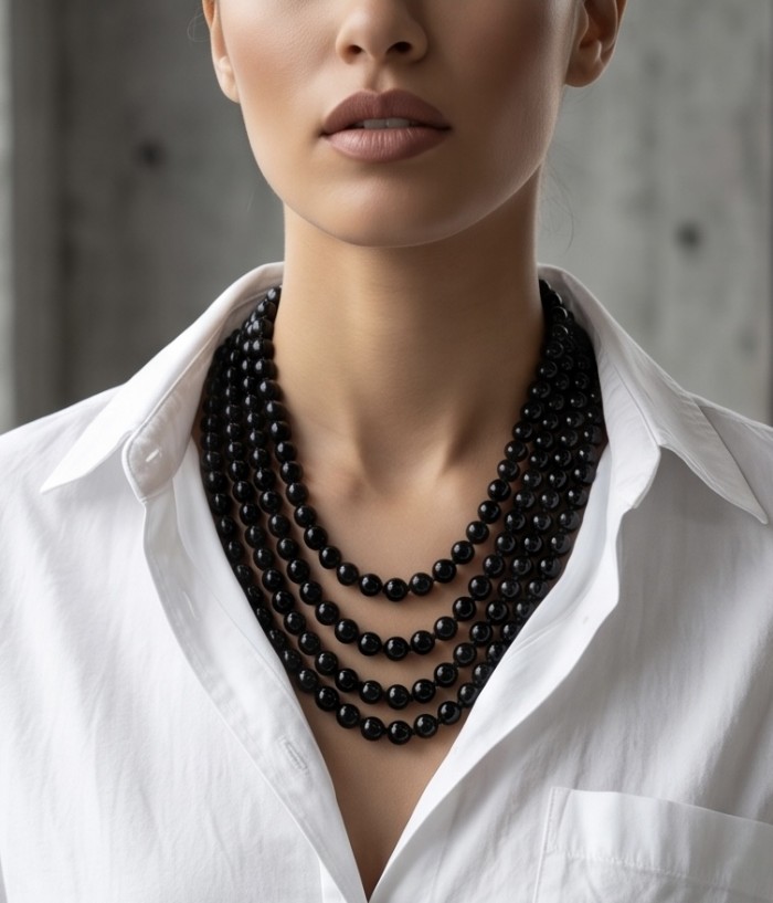 Rachel lab. creatred Onyx handmade Bochemian style Necklace - photo 1