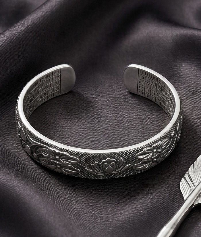 By the lake Silver Waves Vintage style Luxurious fashion Bracelet - photo 2